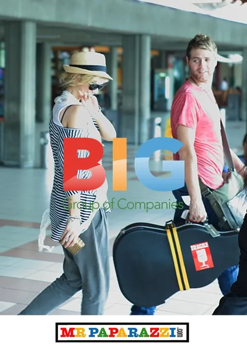 Brian Mcfadden and Delta Goodrem at Bali Airport