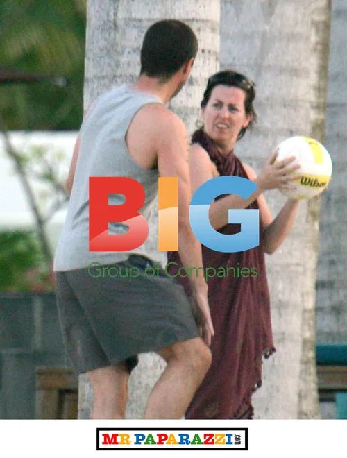 Roy Keane Plays Ball on Beach in Mauritius