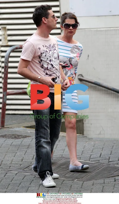 Hannah Waterman and Dean Gaffney spotted in Nottingham