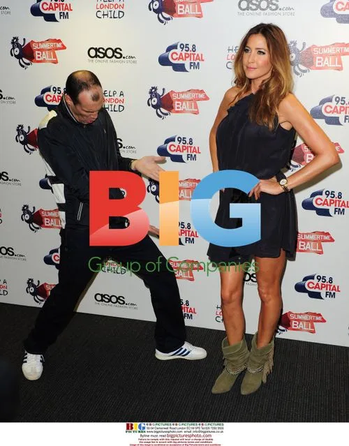 Johnny Vaughan and Lisa Snowdon at Capital FM Summertime Ball