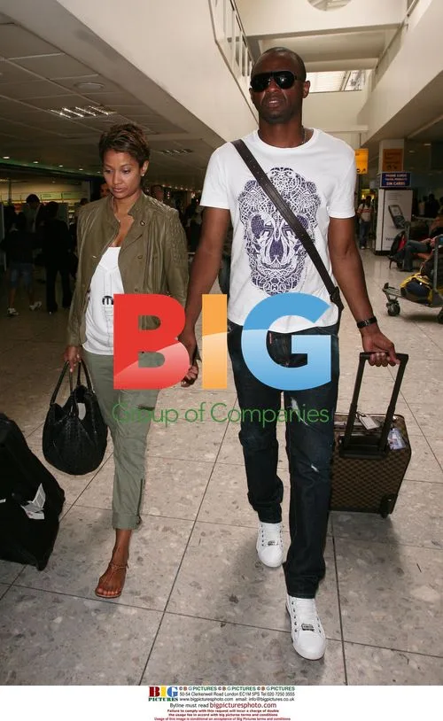 Celebs Arrive at Heathrow Airport