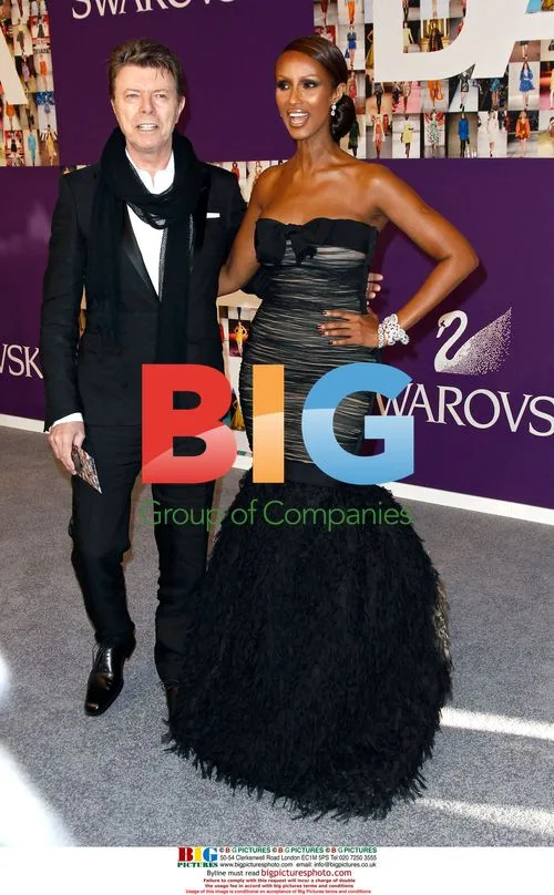 David Bowie and Iman at CFDA Awards