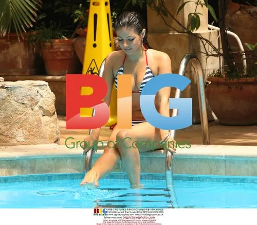 Roxanne Pallette Poolside in Malta