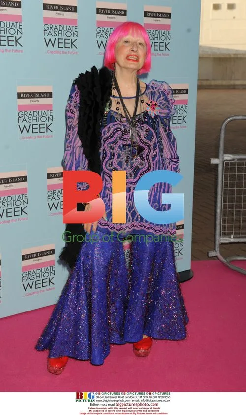 Zandra Rhodes at Graduate Fashion Week Gala