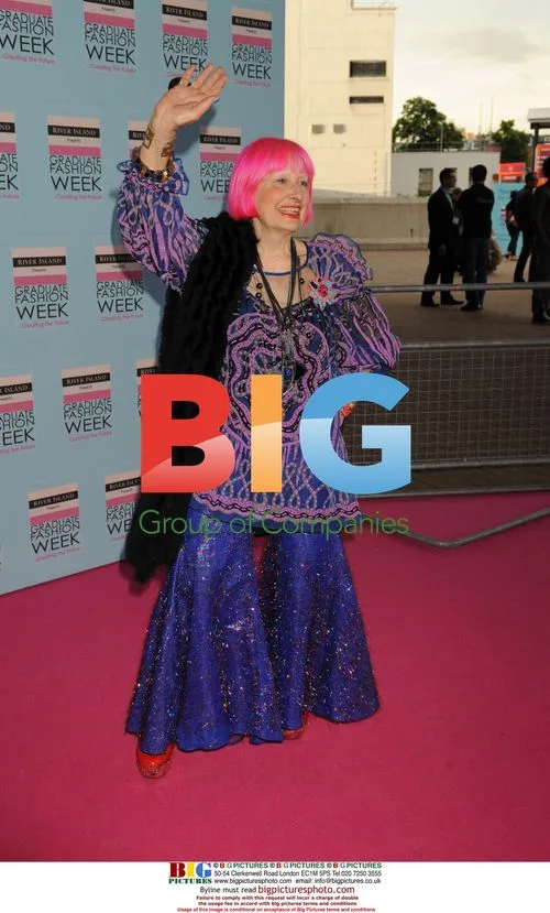 Zandra Rhodes at Graduate Fashion Week