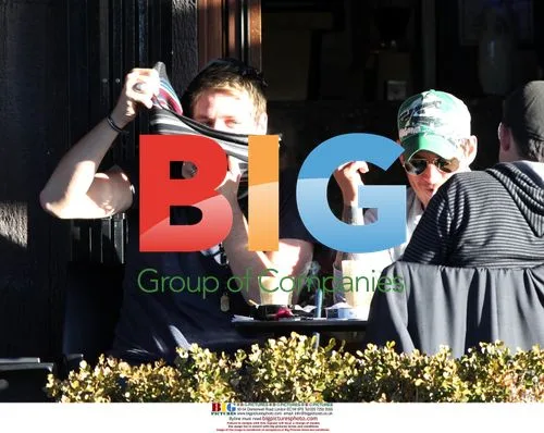 Delta Goodrem and Brian McFadden in Woolloomooloo