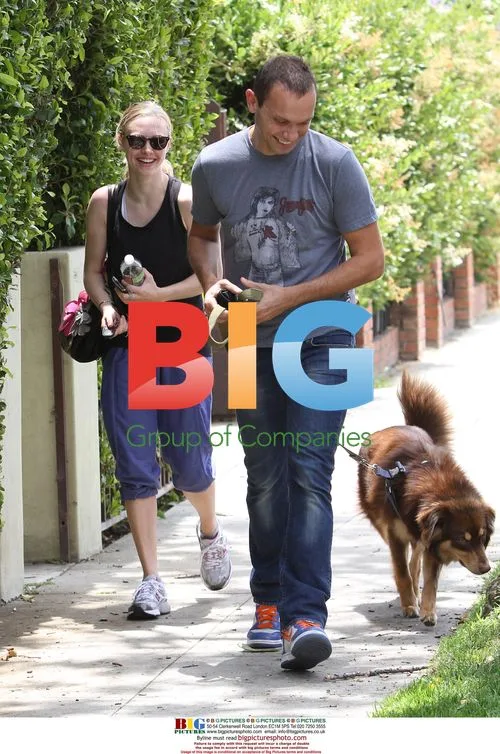 Amanda Seyfried Leaving Gym with Dog
