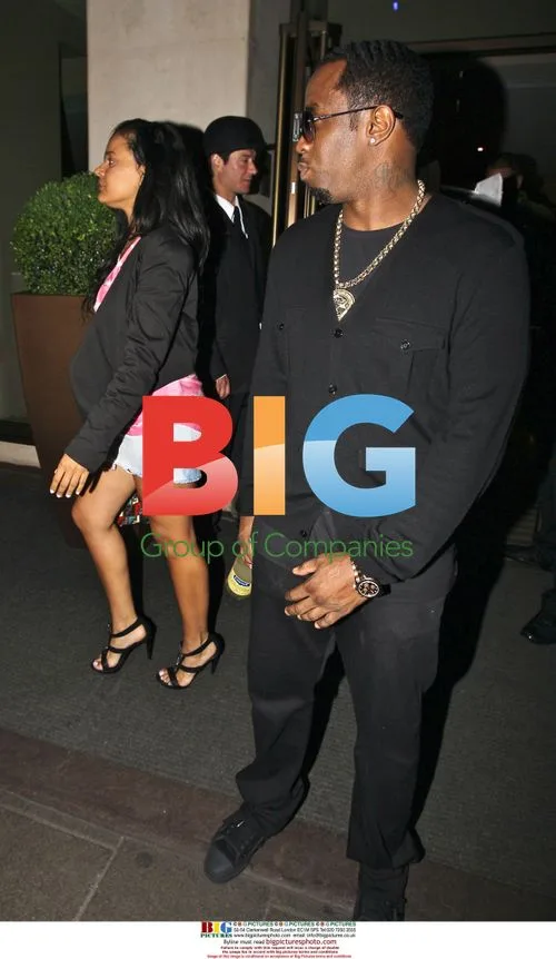 P Diddy Leaving Mayfair Hotel