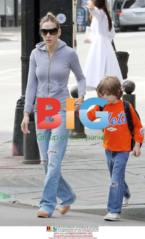 Sarah Jessica Parker Takes Son James to School