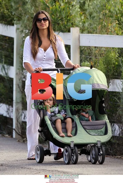Camila Alves with Kids in Malibu Park