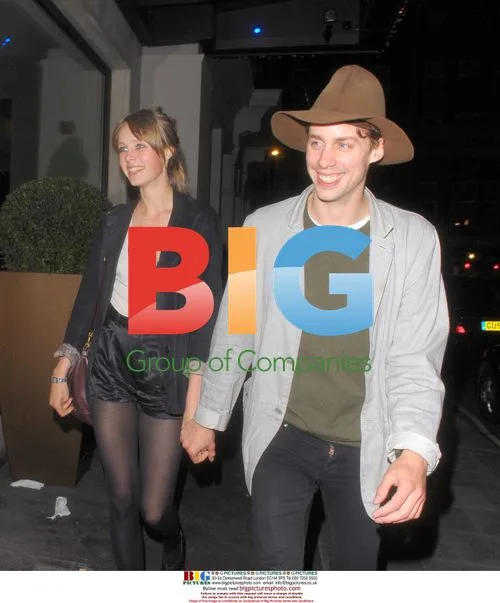 Johnny Borrell with mystery lady