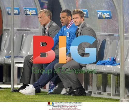 Beckham and Ferdinand at 2010 World Cup