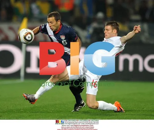 Milner tackles Cherundolo at 2010 World Cup