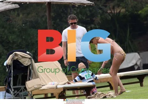 Claudine and Robbie Keane in Sardinia