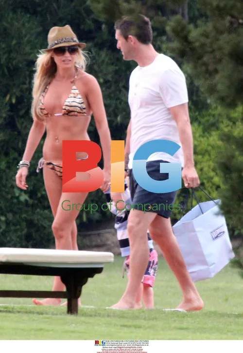 Claudine and Robbie Keane with son in Sardinia