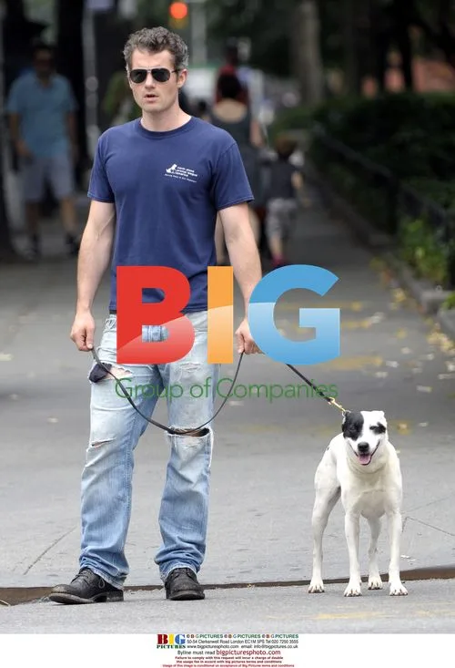 James Badge Dale with Dog in NYC