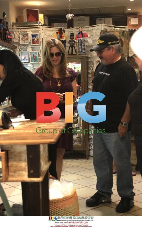Kelly Preston Pregnant Shopping in Brazil
