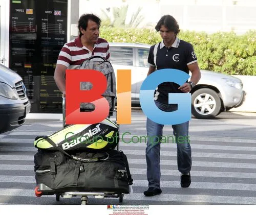 Rafa Nadal at Majorca Airport