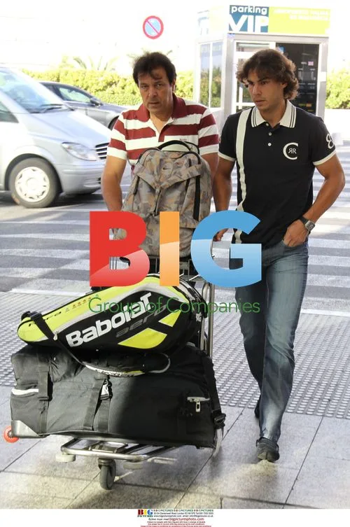 Rafa Nadal at Majorca Airport
