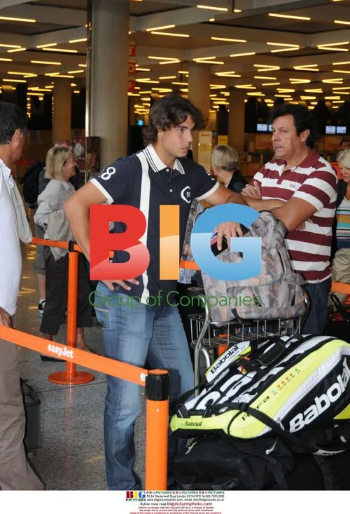 Rafa Nadal at Majorca Airport