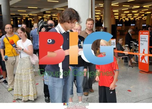 Rafa Nadal at Majorca Airport