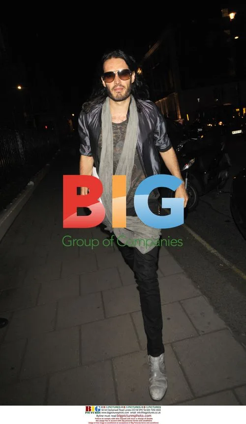 Russell Brand, Noel Gallagher at Zuma restaurant