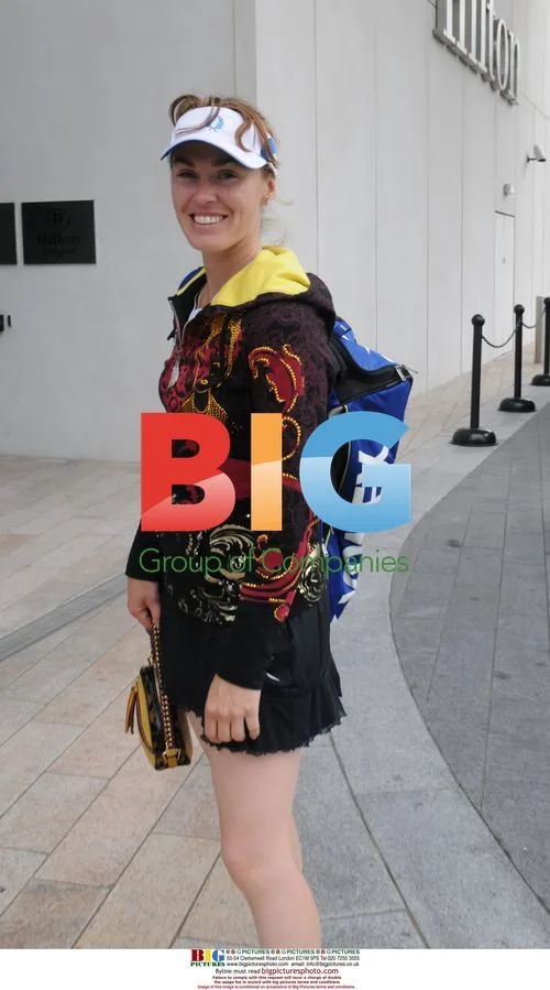 Martina Hingis Arrives at Liverpool Hotel
