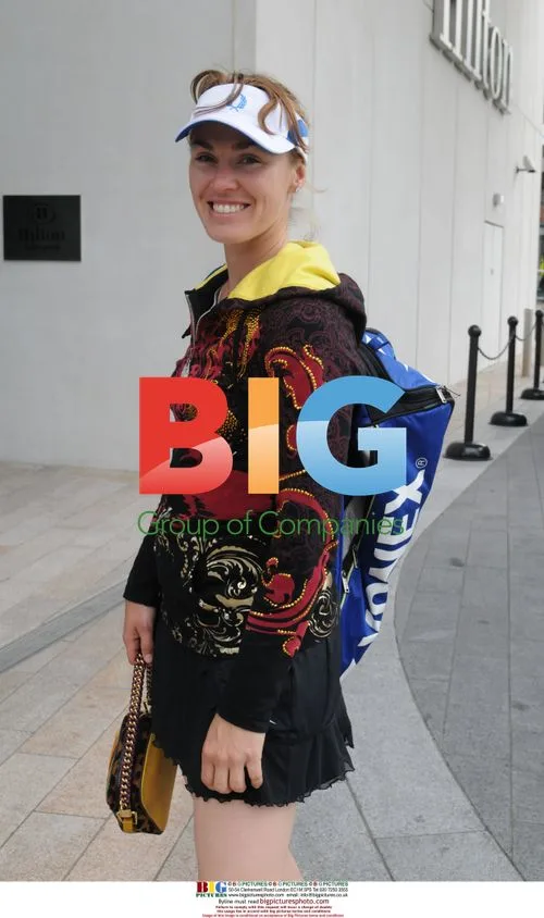 Martina Hingis Arriving at Hotel