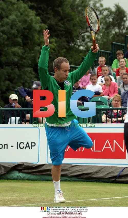 John Mcenroe vs Martina Hingis at Liverpool Tennis Tournament