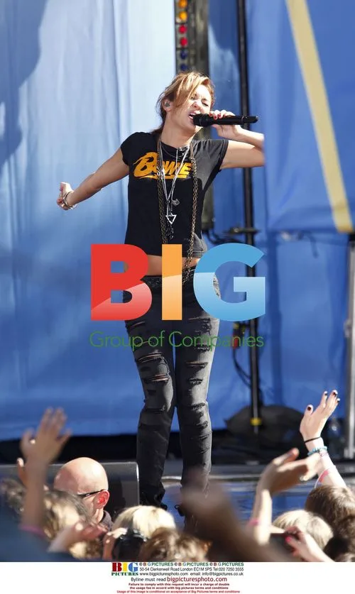 Brett Michaels and Miley Cyrus on 'Good Morning America'