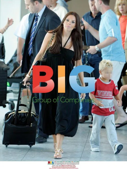 Toni Terry and Family Arriving at Heathrow