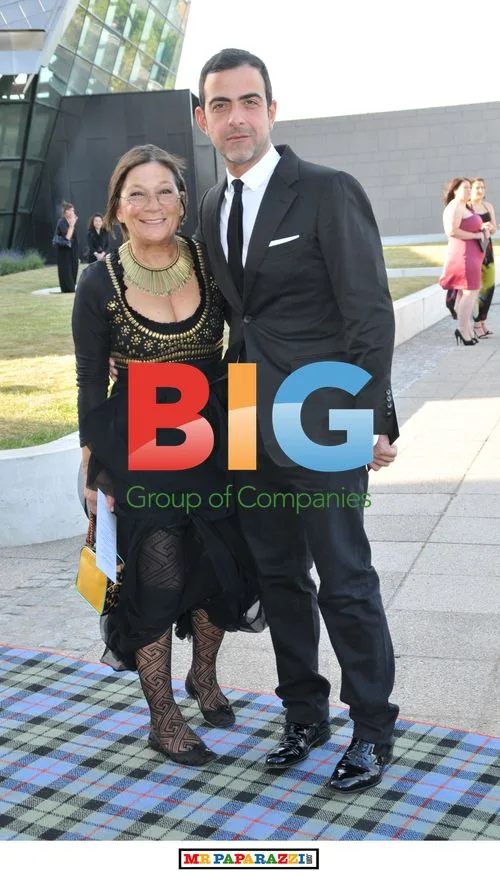Hilary Alexander and Jonathan Saunders at Scottish Fashion Awards