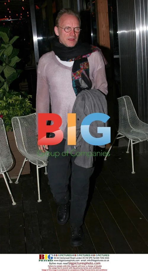 Sting walking in Malibu