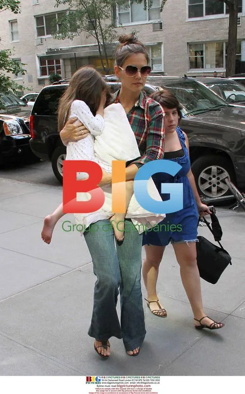 Katie Holmes & Daughters Out in NYC