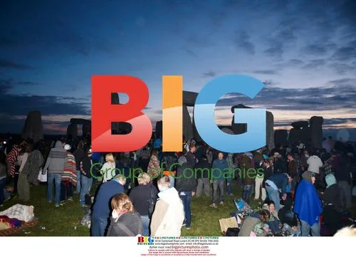 Crowd at Stonehenge Solstice