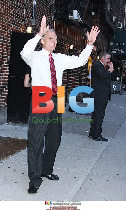 David Letterman after 'Letterman Show' taping