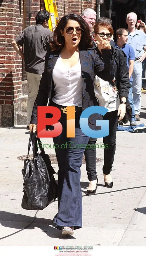 Salma Hayek Pinault on 'Letterman' in NYC