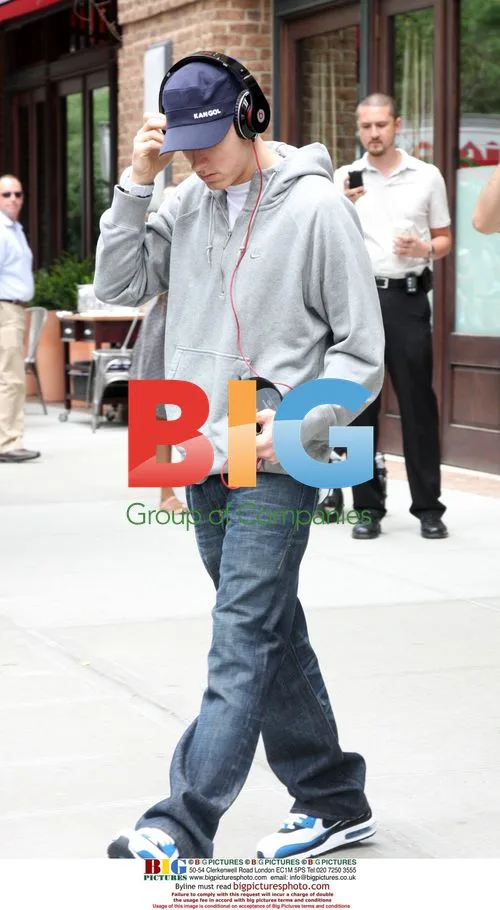 Eminem leaving Greenwich Hotel