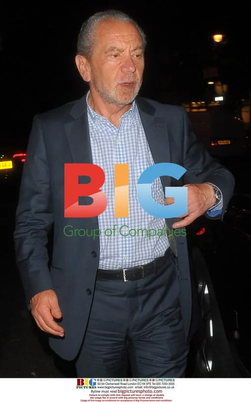 Alan Sugar at The Ivy in London