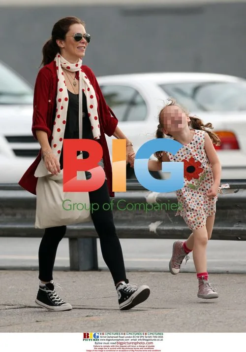 Anna Friel with daughter and boyfriend in NYC
