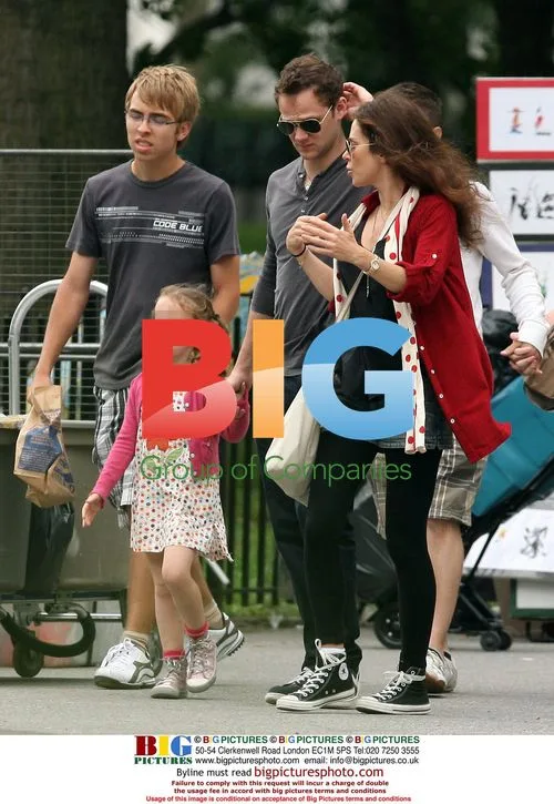 Anna Friel with daughter Gracie and boyfriend Joseph Cross