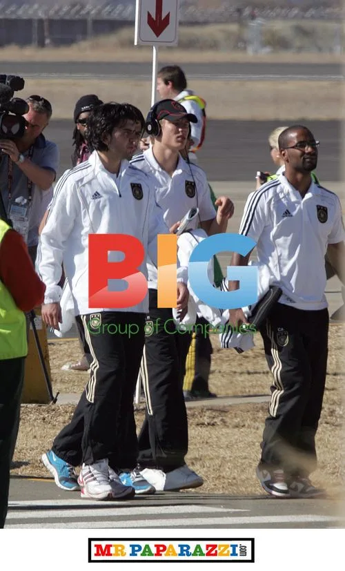 German Football Team Arrives in Bloemfontein
