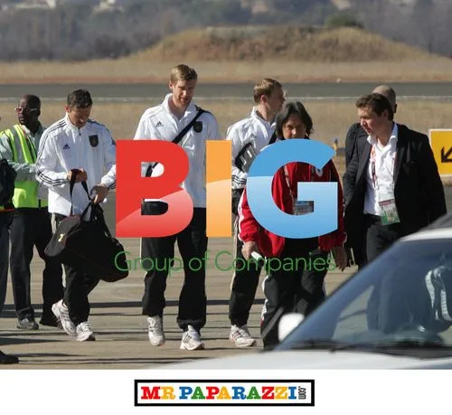 German Football Team Arrives in Bloemfontein