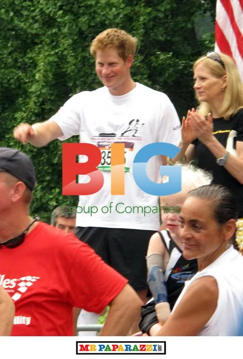 Prince Harry and Heather Mills at Achilles Race