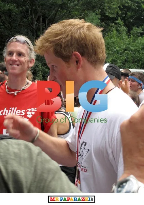 Prince Harry and Heather Mills at Achilles Race