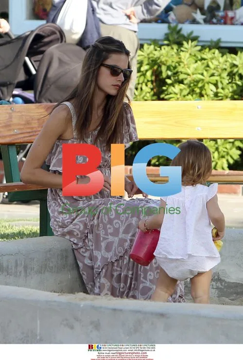 Alessandra Ambrosio and Family at Malibu Park