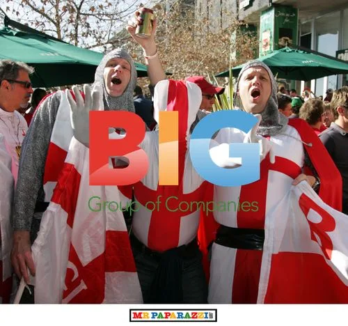 Fans at England vs Germany World Cup Match