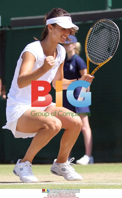 Tsvetana Pironkova Celebrates Wimbledon Quarter-Final Win
