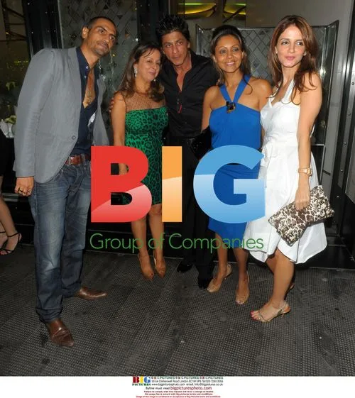 Arjun Rampal and Shahrukh Khan in Soho, London