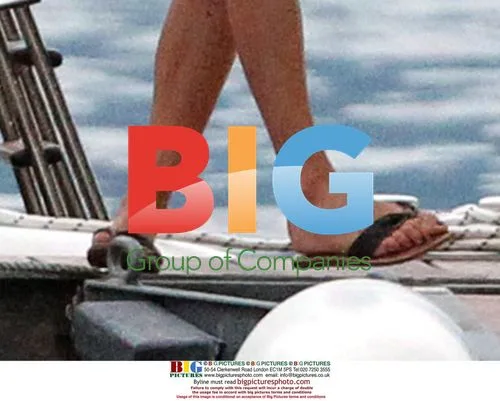 George Clooney and Elisabetta Canalis on Lake Como
